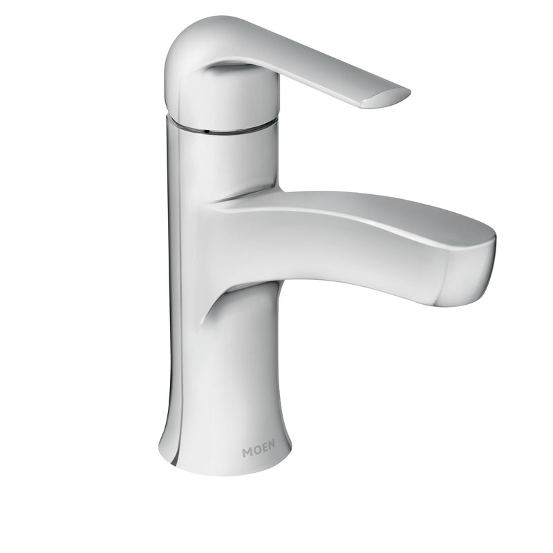 Moen Tilson Single-Handle Chrome Bathroom Lavatory/Bathroom Sink Faucet U2