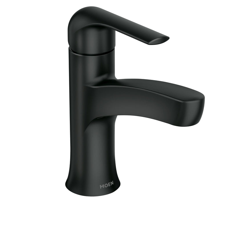 Moen Tilson Single-Handle Matte Black Bathroom Lavatory/Bathroom Sink Faucet Z1