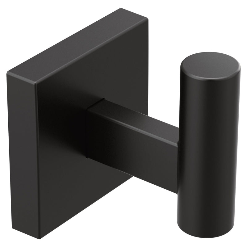 Moen Triva Single Robe Hook, Matte Black S7