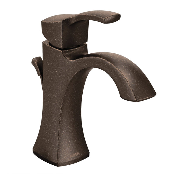 Moen Voss Double Handle High Arc Single Hole Bathroom Sink Faucet, WaterSense Certified, Oil Rubbed Bronze M9