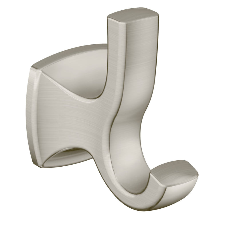 Moen Voss Double Robe Hook, Brushed Nickel T4