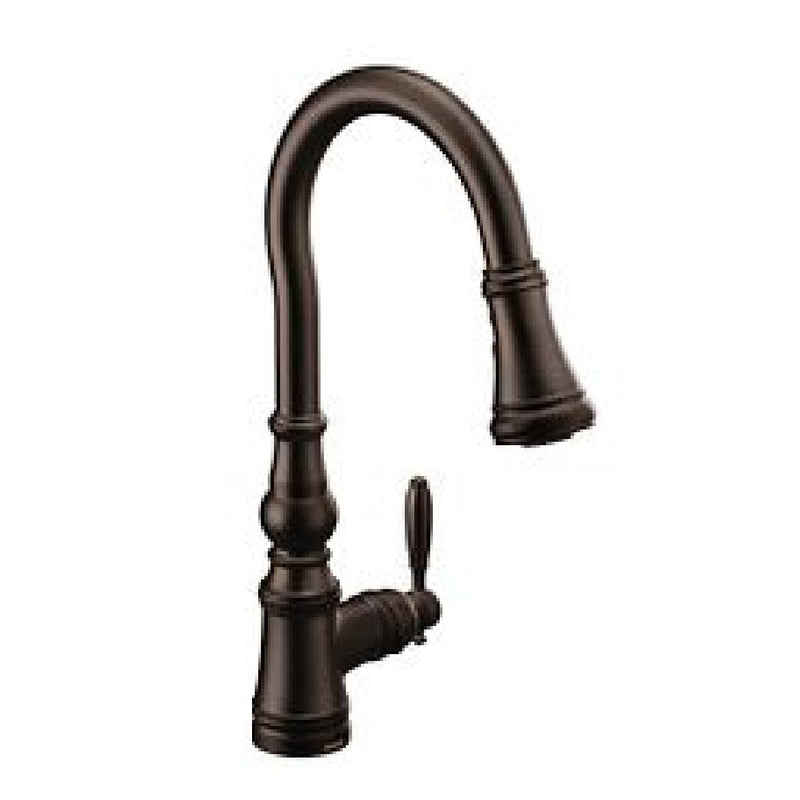 Moen Weymouth Single Handle Pull Down Kitchen Faucet, Various Finishes V7