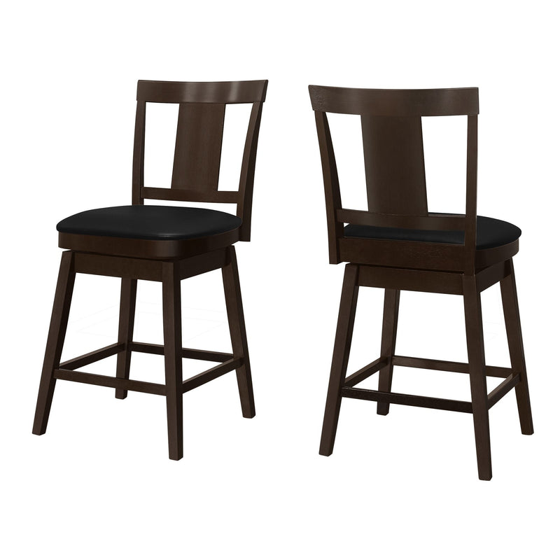 Monarch Specialities Panel Swivel Barstool Set, 39-in, 2-pc I3