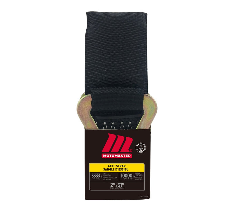 MotoMaster 10,000-lb Axle Strap, with D-rings, 2-in x 31-in P0