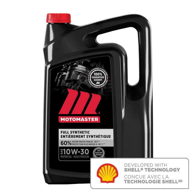 MotoMaster 10W30 Synthetic Engine/Motor Oil, 5-L S4