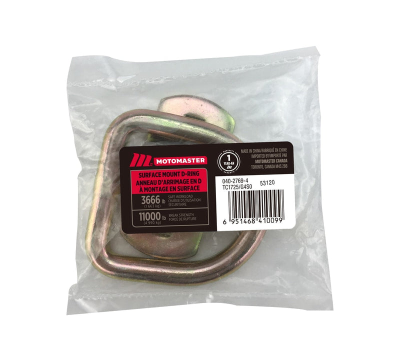 MotoMaster 11,000-lb Medium Duty D-Ring, Surface Mountable F4