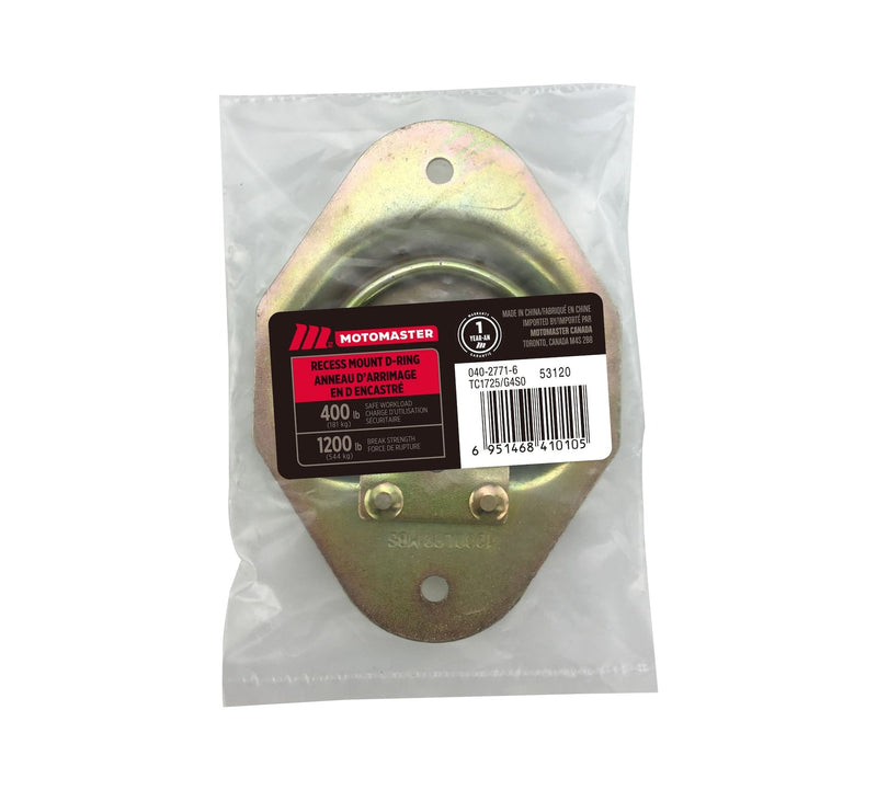 MotoMaster 1,200-lb Medium Duty D-Ring, Recessed Mountable H7