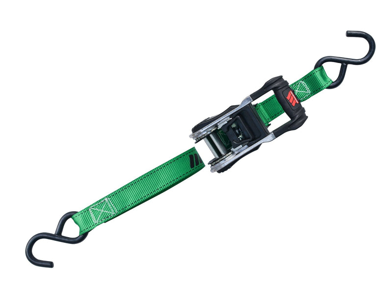 MotoMaster 1,500-lb Ratchet Tie Down Straps, with Padded Handle, 1-in x 14-ft Y8