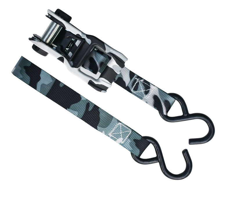 MotoMaster 1,500-lb Snow Camo Ratchet Tie Down, 1-in x 10-ft, 2-pk X1