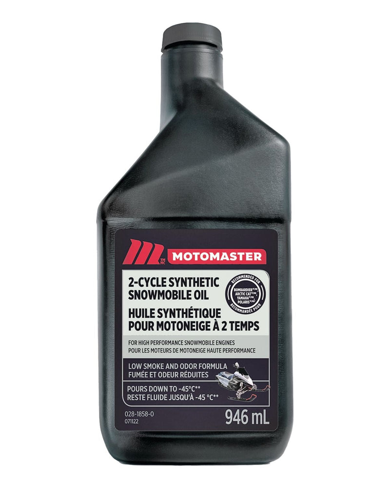 MotoMaster 2-Cycle Synthetic Snowmobile Oil, 946 mL J9