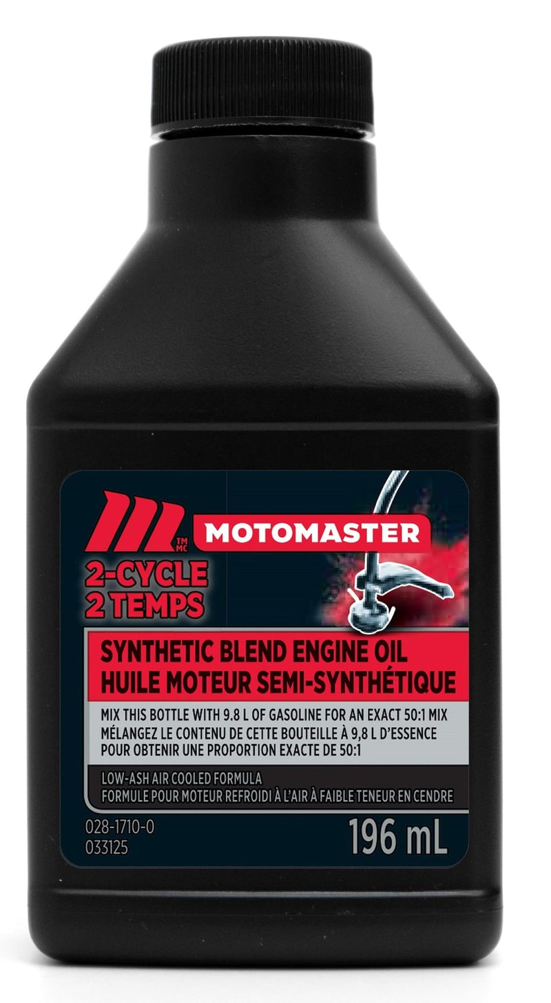 MotoMaster 2-Stroke Synthetic Blend Engine Oil 50:1 Perfect Mix, 196-mL M7