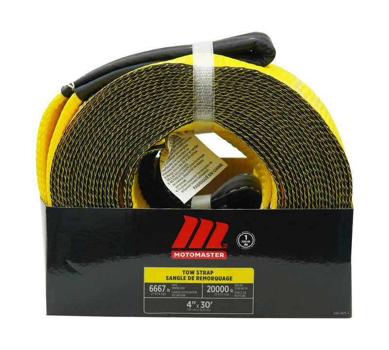 MotoMaster 20,000-lb Tow Strap, 4-in x 30-ft J3
