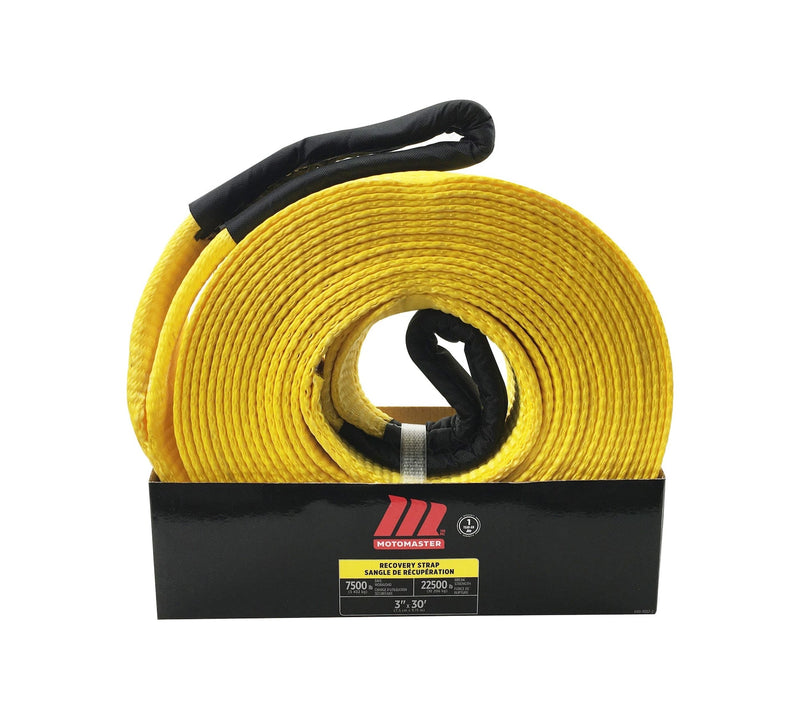 MotoMaster 22,500-lb Recovery Strap with Loop Ends, 3-in x 30-ft T2