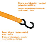 MotoMaster 3,000-lb Heavy-Duty Sliding Ratchet Tie Down Straps, 1.25-in x 8-ft, 2-pk