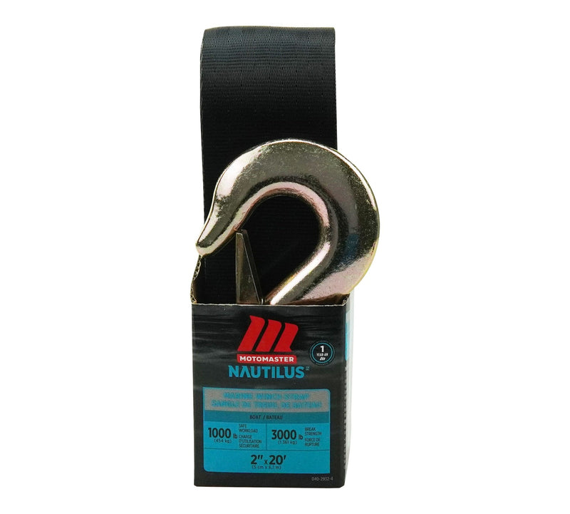 MotoMaster 3,000-lb Marine Winch Strap, 2-in x 20-ft L0