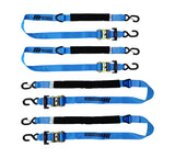 MotoMaster 3,600-lb Heavy Duty Ratchet Tie Down Strap, Assorted Sizes, 4-pk