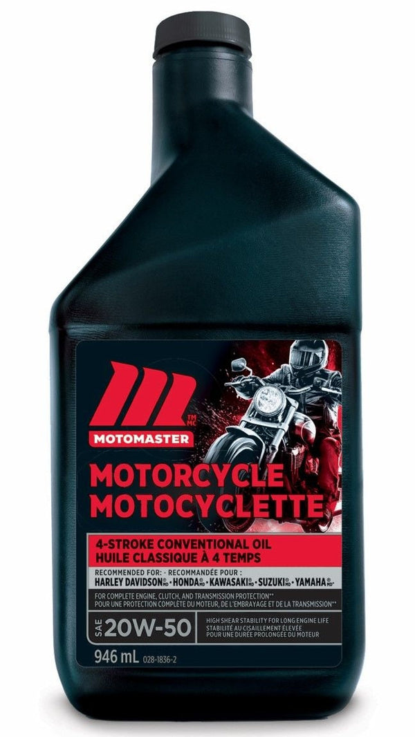 MotoMaster 4-Stroke Motorcycle Oil SAE, 946-mL Q0