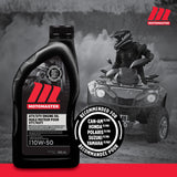 MotoMaster 4-Stroke Synthetic ATV/UTV Engine Oil 10W50, 946-mL