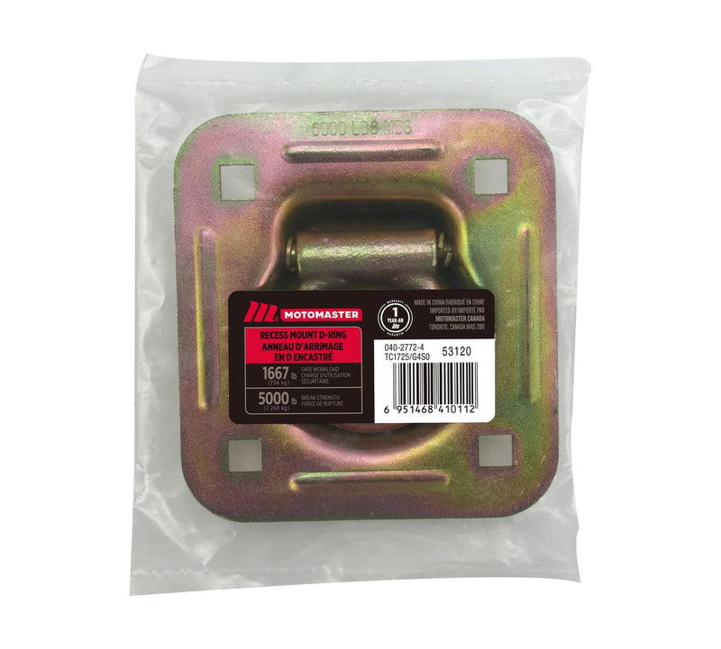 MotoMaster 5,000-lb Heavy Duty D-Ring, Recessed Mountable R5