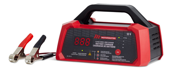 MotoMaster Classic Series Smart Battery Charger/Maintainer, Fully Automatic, 8/4/2-Amp, 12V B9