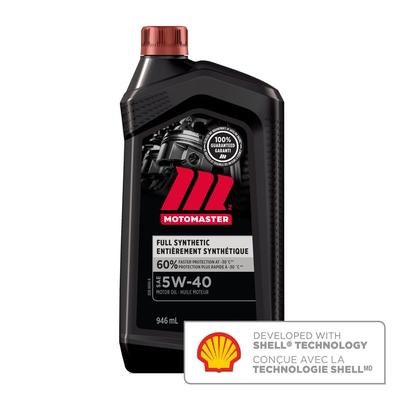 MotoMaster Full Synthetic 5W40 Synthetic Engine/Motor Oil, 946-mL K4