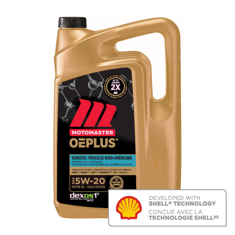 MotoMaster OEPLUS Domestic Premium 5W20 Synthetic Engine/Motor Oil, 5-L E8