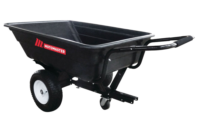 MotoMaster Poly Bed Utility Trailer Cart with Steel Frame, Black, 500-lb N9