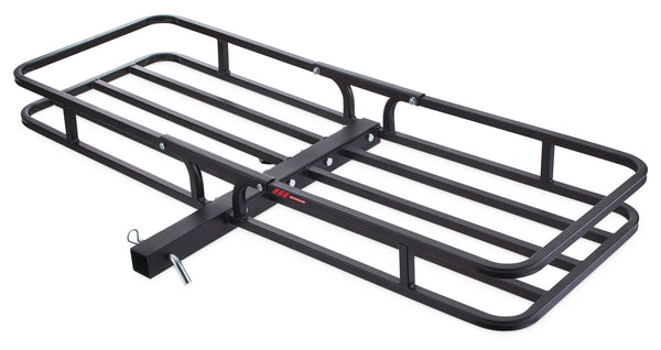 MotoMaster Steel Hitch Basket Cargo Carrier, 500-lb Capacity, Black U2