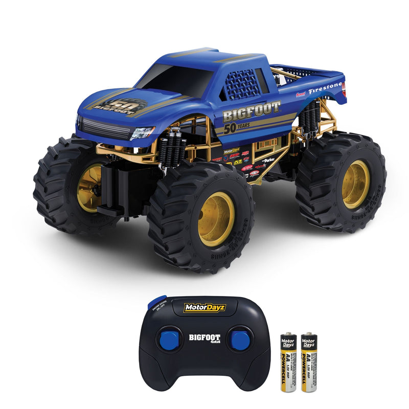 MotorDayz 1:15 R/C USB-Powered Bigfoot 50th Anniversary Monster Truck with Lights and Sounds A9