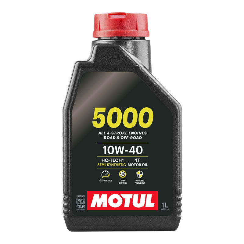 Motul 5000 4-Stroke Semi-Synthetic 10W40 Motor Oil, 1-L K6