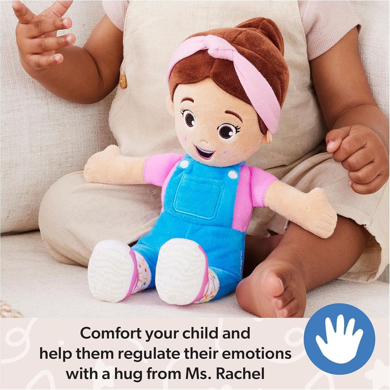 Ms. Rachel Cuddle & Comfort Doll 11-in Premium Plush, Ages 6 Months to 3+ N3