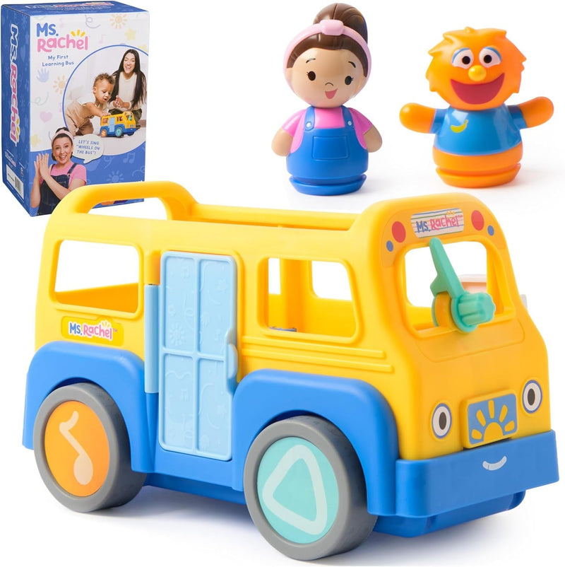 Ms. Rachel My First Learning Electronic School Bus with 2 Figures, Music & Sounds Playset, Ages 1+ Z8