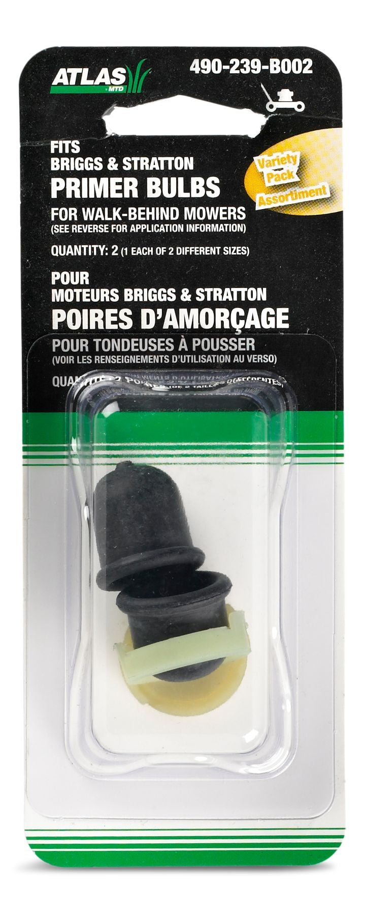 MTD Briggs & Stratton Lawn Mower Engine Primer Bulbs, 2-Pc K7