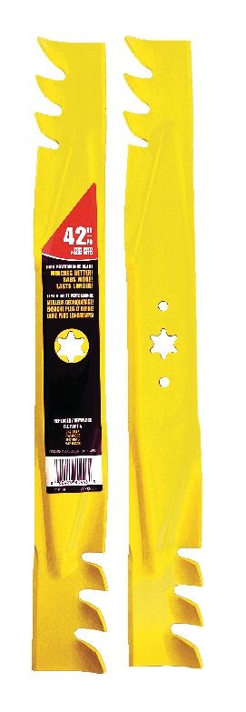 MTD Xtreme 3-in-1, 2-Blade Replacement Set for 42-in Lawn Tractor Cutting Decks, Yellow N7