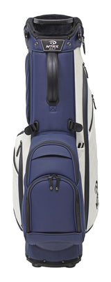 MTRX 5-Way Top Polyurethane Golf Stand Bag, White/Navy