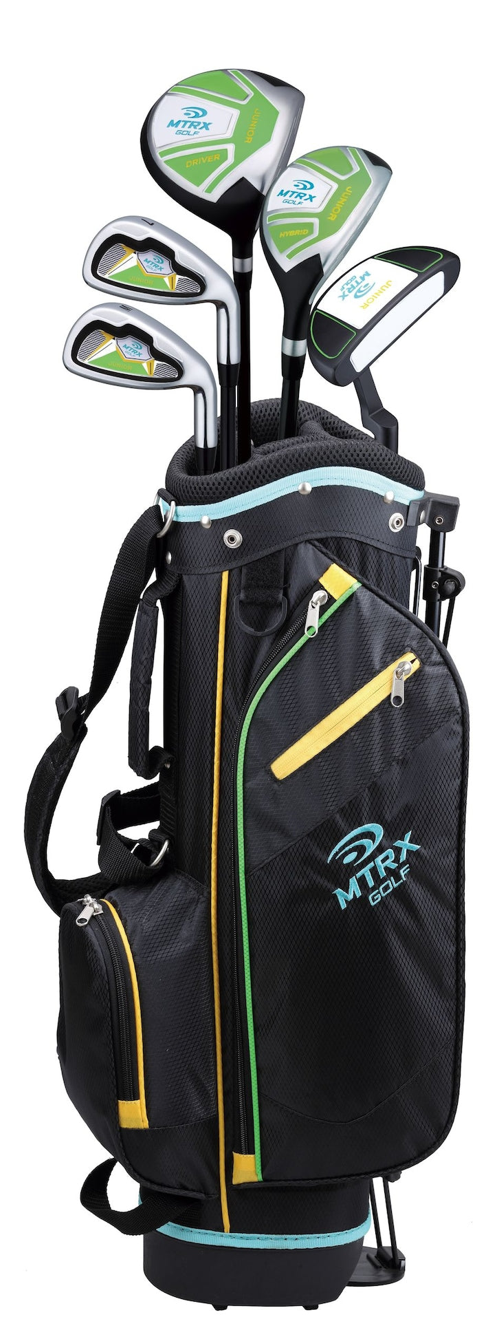 MTRX Junior Kids' Golf Club Set with Gold Stand Bag, Ages 5-8 G2