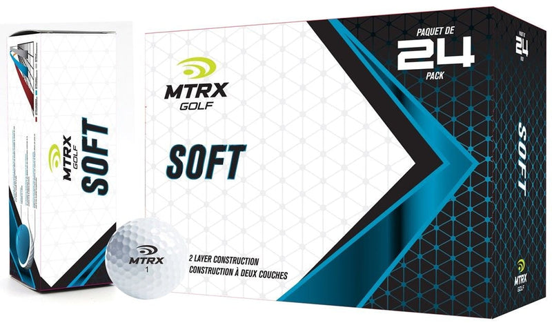 MTRX Soft Golf Balls, White, 24-pk R4