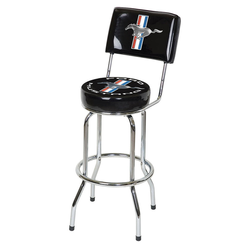 Mustang Swivel Bar Stool with Backrest D9