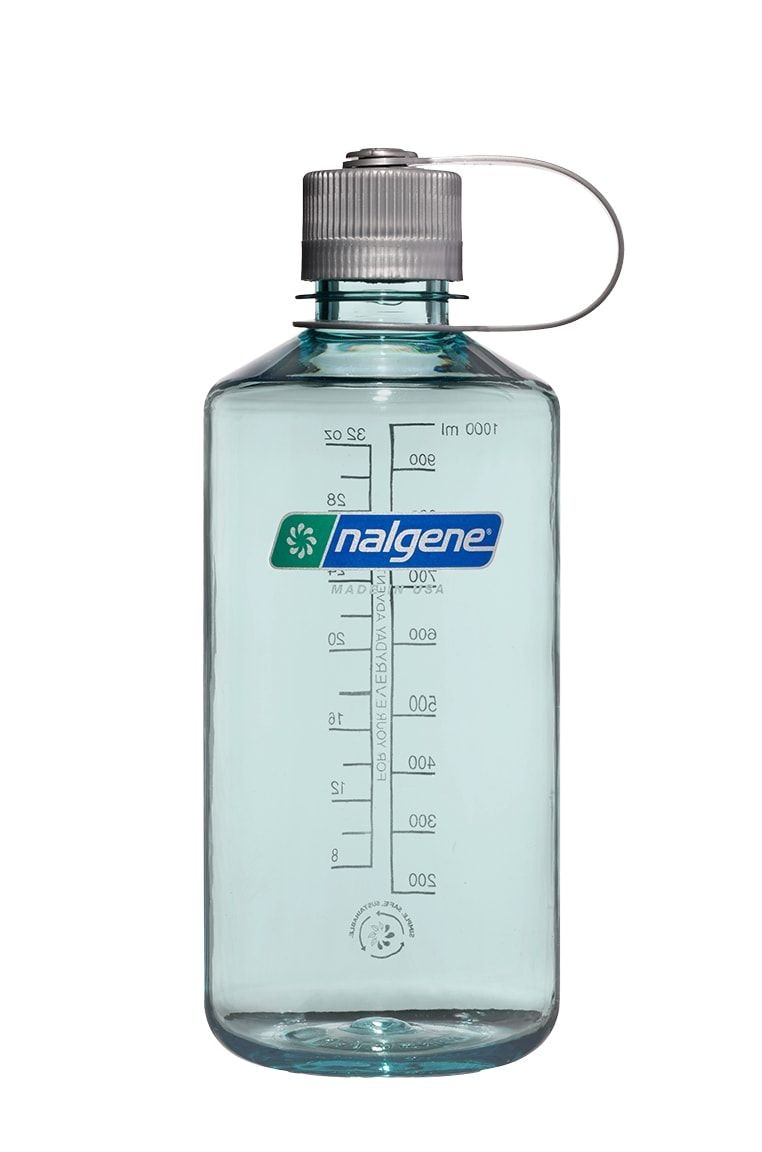 Nalgene Sustain Narrow Mouth Water Bottle, Seafoam, 1 L L4