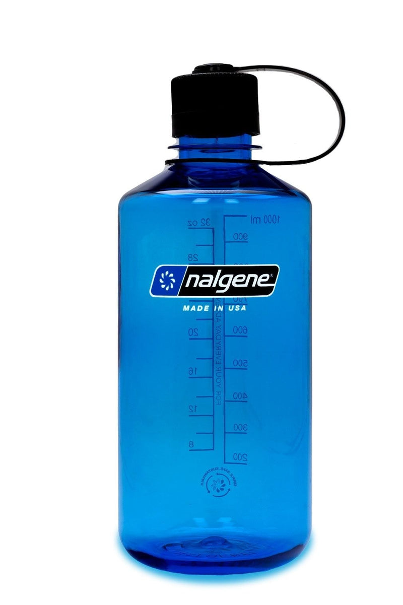 Nalgene Sustain Narrow Mouth Water Bottle, Slate Blue, 1 L I7