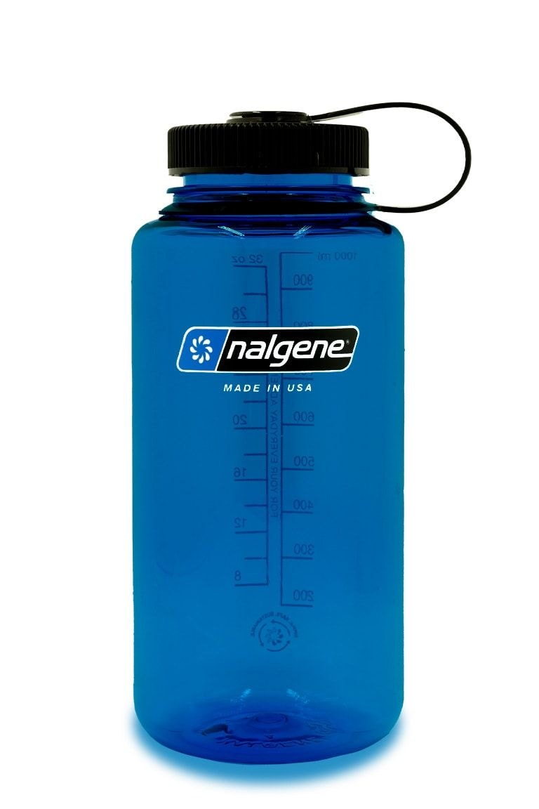Nalgene Sustain Wide Mouth Water Bottle, Slate Blue, 32-oz C2