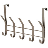 Neatfreak 16.1" Over The Door Metal 5 Hook, Champagne