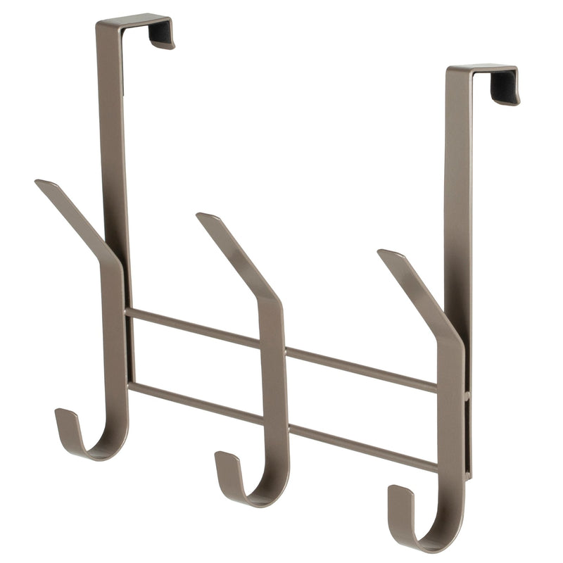 Neatfreak 8.5" Over The Door Metal 3 Hook, Champagne R3