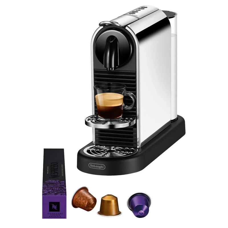 Nespresso Citiz Espresso Machine by De'Longhi, Platinum, with $30 Nespresso coffee voucher J2