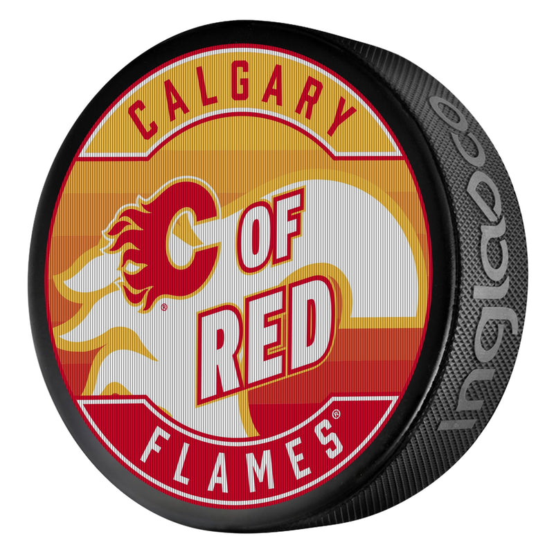 NHL Calgary Flames Dual-Image Lenticular Hockey Puck, 6-oz U9