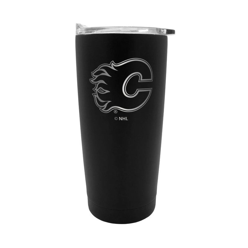 NHL Calgary Flames Executive Stainless Steel Insulated Travel Tumbler, Black, 20-oz F3