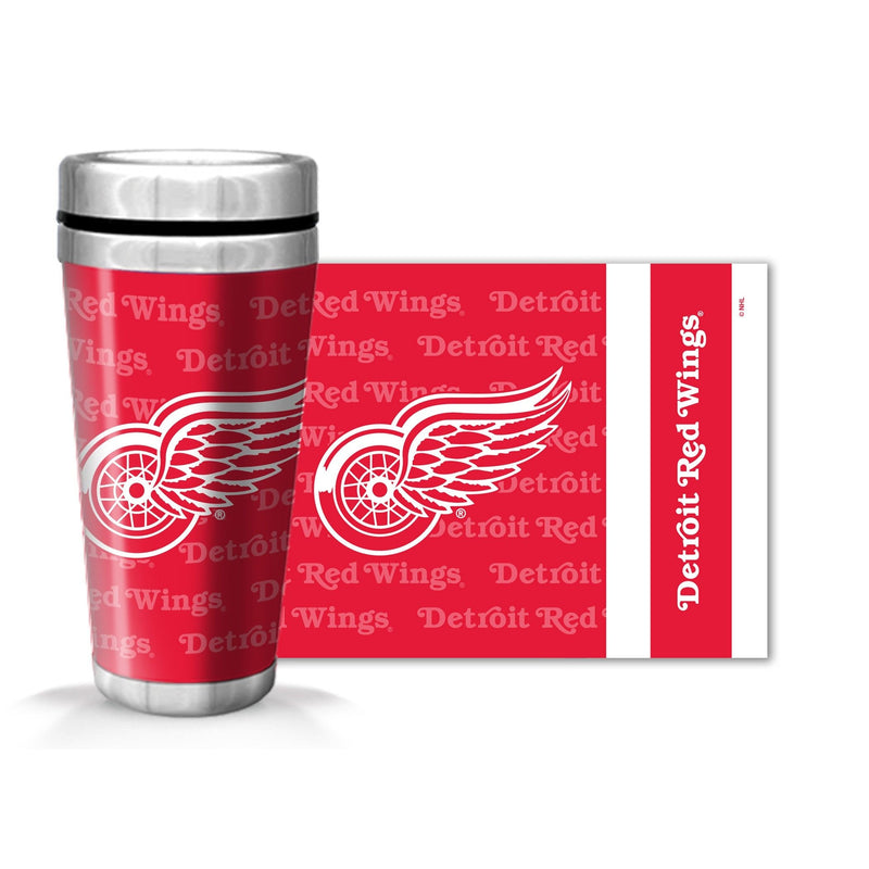 NHL Detroit Red Wings Hockey Logo Full Wrap Travel Mug, 14-oz I1