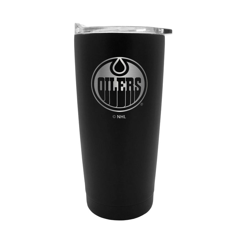 NHL Edmonton Oilers Executive Stainless Steel Insulated Travel Tumbler, Black, 20-oz K3