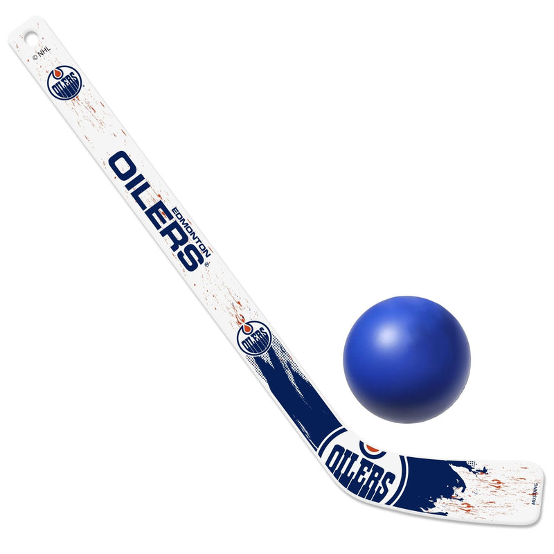 NHL Edmonton Oilers Mini Hockey Stick/Ball Set T0