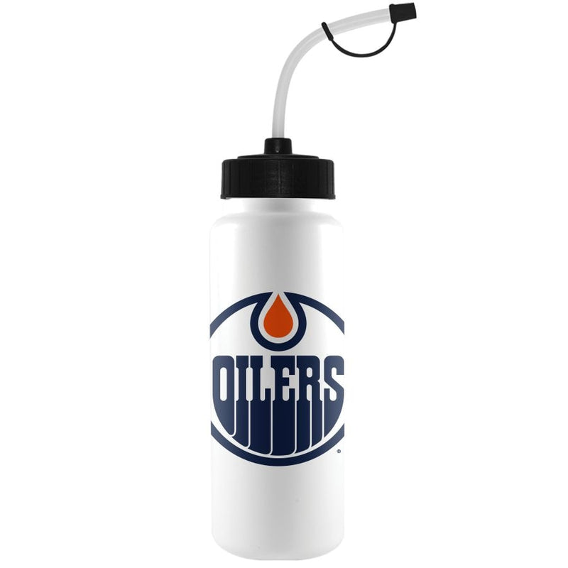 NHL Edmonton Oilers Officially Licensed Hockey Water Bottle, 1-L J7